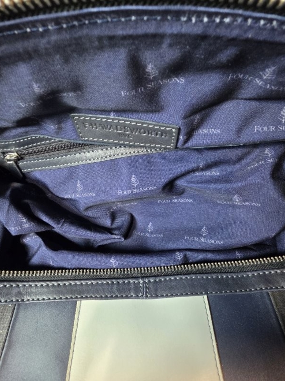 FH Wadsworth Canvas Leather Duffle Bag - The Four Seasons - NEW - Picture 9 of 9